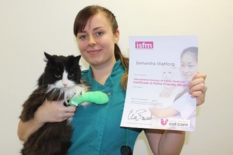 Maven nurse sam with her isfm certificate